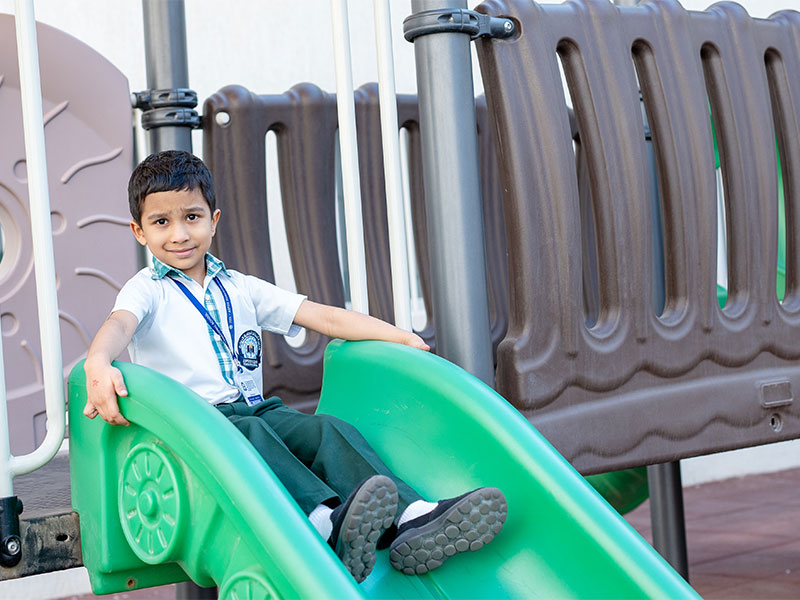 Play area at Aspire Indian International School