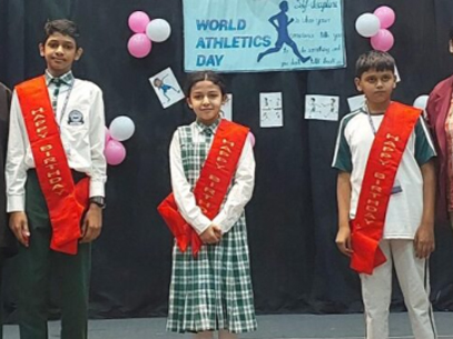 Students celebrating birthdays at AIIS