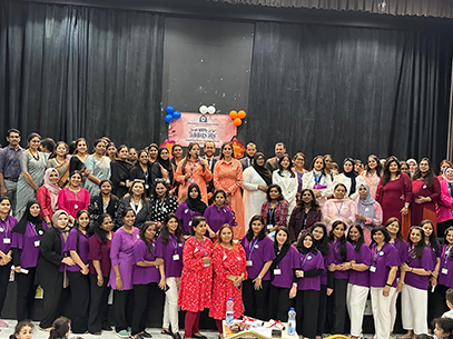 Students celebrating Teacher’s Day at AIIS